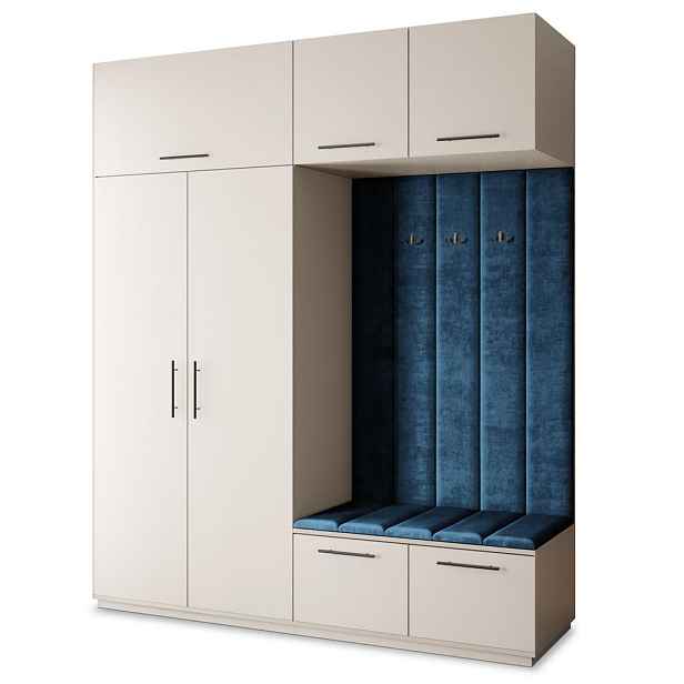 MASSENO MODERNÍ PŘEDSÍŇOVÁ SESTAVA REMA, 200/240/60 cm, kašmírová