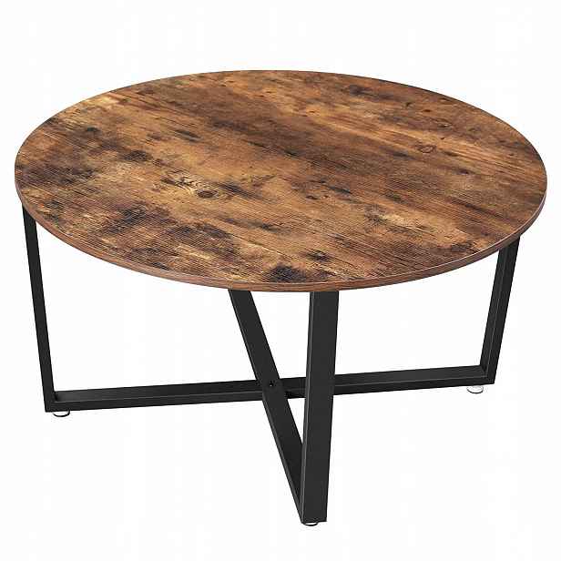 ModernHome LCT88X Konferenční stolek rustikální, 88 x 47 cm, hnědý