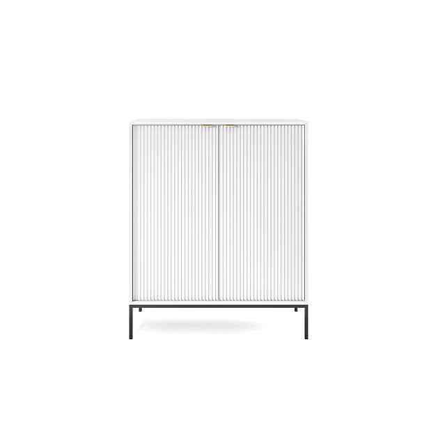 Piaski Komoda Nova 104 cm bílá/černá