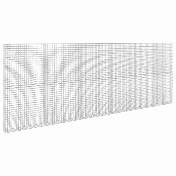 vidaXL Gabion s drátem 5 mm a síťkou 5x5 cm 550x20x200 cm