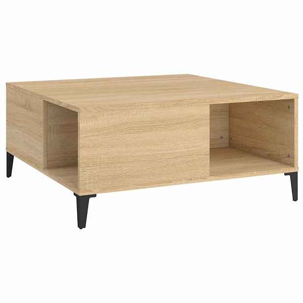 vidaXL Konferenční stolek dub sonoma 80x80x36,5 cm kompozitní dřevo