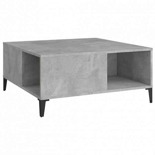 vidaXL Konferenční stolek betonově šedý 80x80x36,5 cm kompozitní dřevo