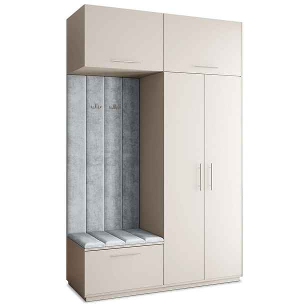 MASSENO MODERNÍ PŘEDSÍŇOVÁ SKŘÍŇ REMA, 150/240/60 cm, kašmírová