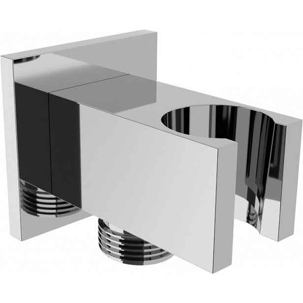 MEXEN - Držák sprchy Cube, pevný, s vyústěním, chrom 79300-00