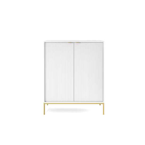 Piaski Komoda Nova 104 cm bílá/zlatá