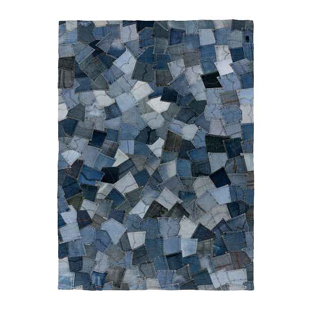 Ručně všívaný kusový koberec My Denim Pocket 465 Blue, 80x150, modrá, chodba / předsíň, Obsession