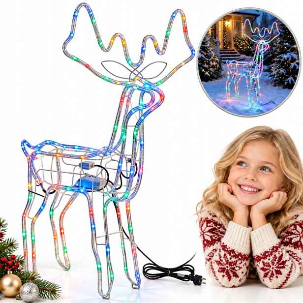 Sob Led pohyblivá hlava 110 cm multicolor Flash IP44 zahradní dekorace dům