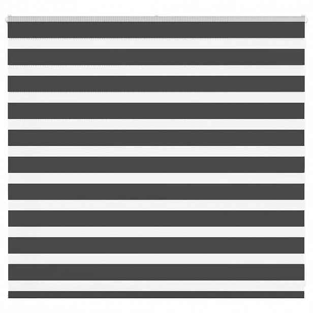 vidaXL Zebra roleta černá 165x100 cm šířka látky 160,9 cm polyester