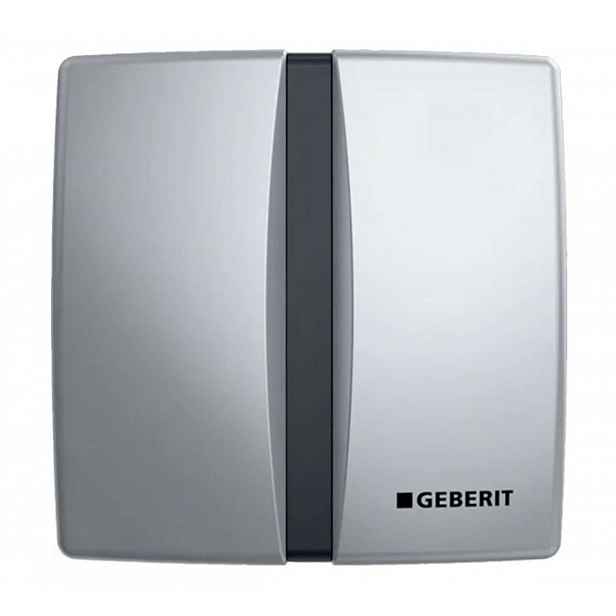 Geberit - Elektronické ovládání splachování pisoáru, bateriové napájení, matný chrom 115.804.46.5