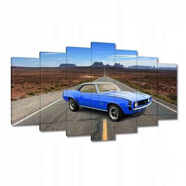 Obrazy 140x80 Modrý Chevrolet Ss
