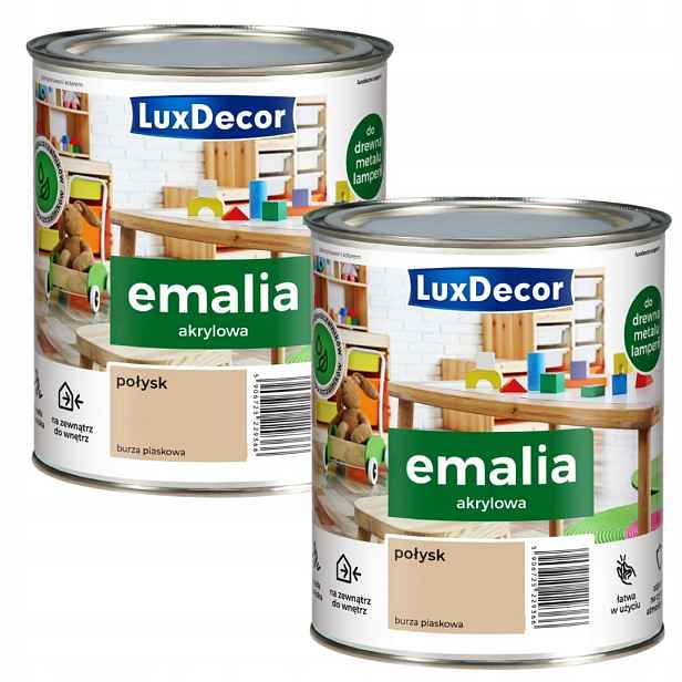 Sada 2KS Luxdecor Univerzální Smalt 0,75L Písková Bouře Lesk
