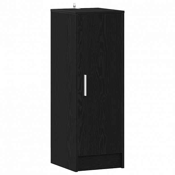 vidaXL Skříň na obuv 32 x 35 x 92 cm Kompozitní dřevo Černý dub