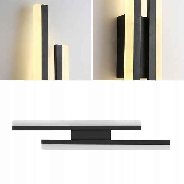 Nástěnné Svítidlo Led Lampa Černá Loft Moderní Do Obývacího Pokoje 16W Teplá Barva