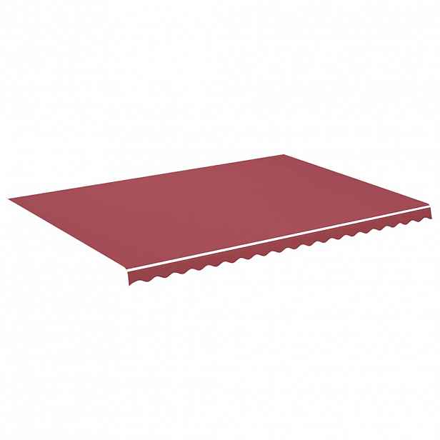 vidaXL Náhradní plachta na markýzu vínově červená 500 x 350 cm polyesterová