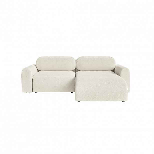 Fedve ROHOVÁ SOFA LOME MINI s funkcí spaní, bílá