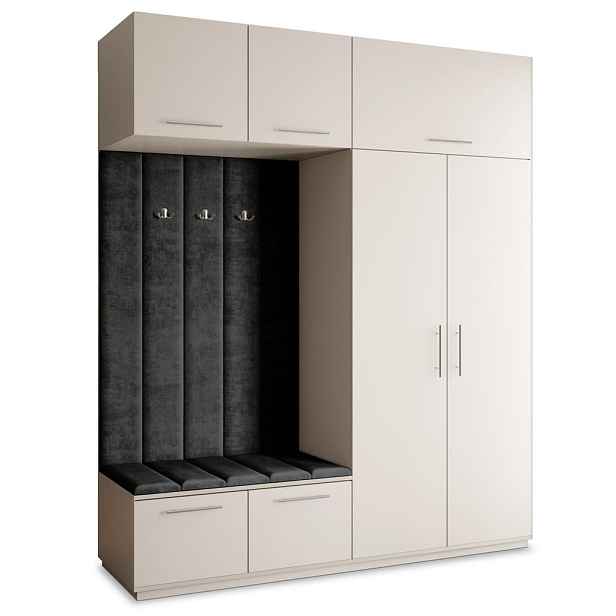MASSENO MODERNÍ PŘEDSÍŇOVÁ SKŘÍŇ REMA, 200/240/60 cm, kašmírová