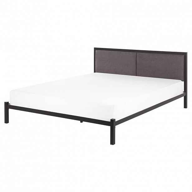 Beliani KOVOVÁ POSTEL 160/200 cm Černá Clamart