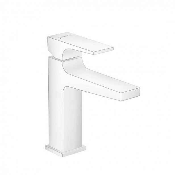 Hansgrohe Metropol - Umyvadlová baterie s výpustí Push-Open, matná bílá 32507700