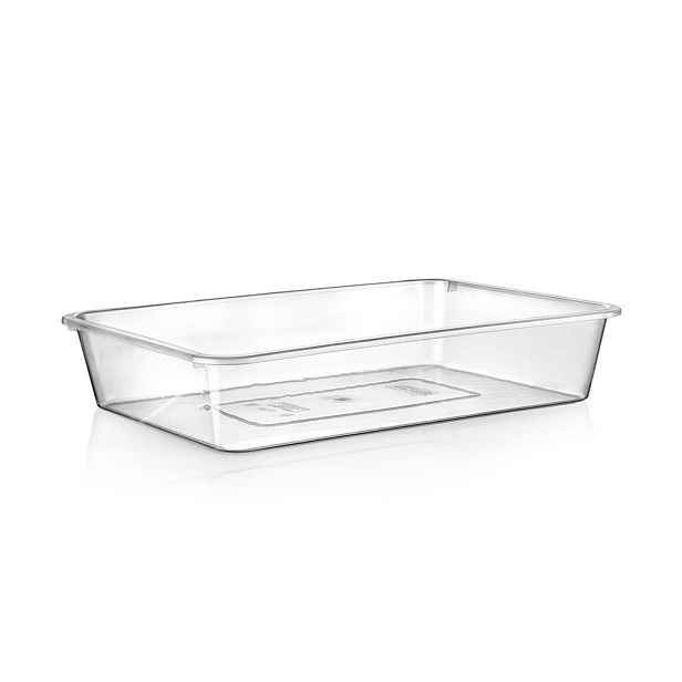 Orion Plochý transparentní box bez víka, miska, XS - 20x14x4cm BOWL