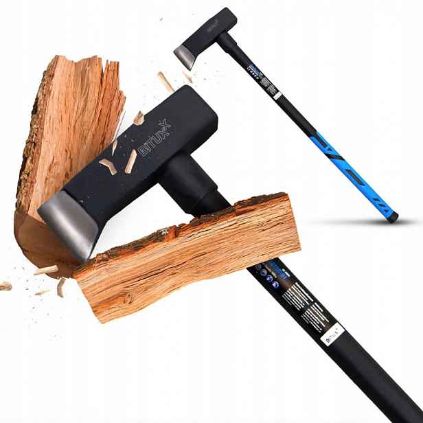 Štípací sekera ze skleněných vláken s kladivem 5,35 kg Bituxx pro zahradu/les