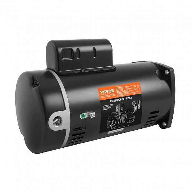 Motor bazénového čerpadla 1 Km 56Y výkonný 3450 ot./min 115/230 V 60 Hz ocelový
