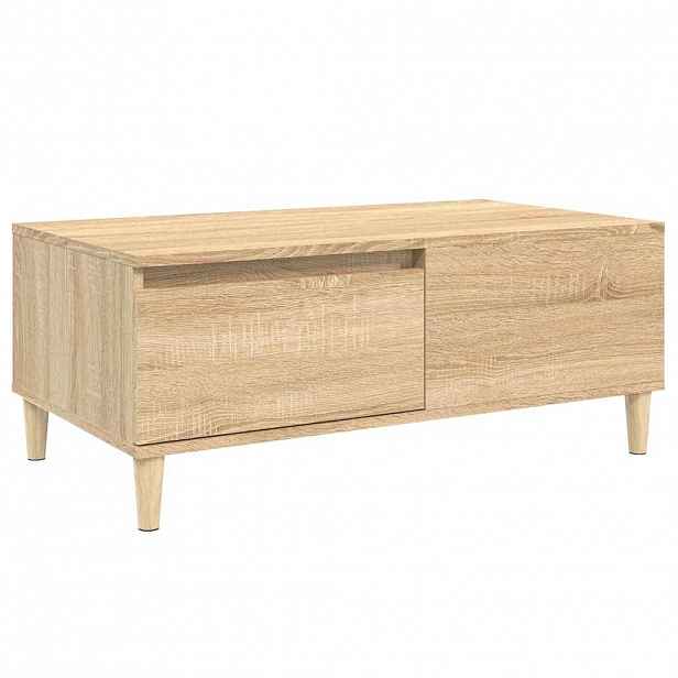 vidaXL Konferenční stolek dub sonoma 90x50x36,5 cm kompozitní dřevo