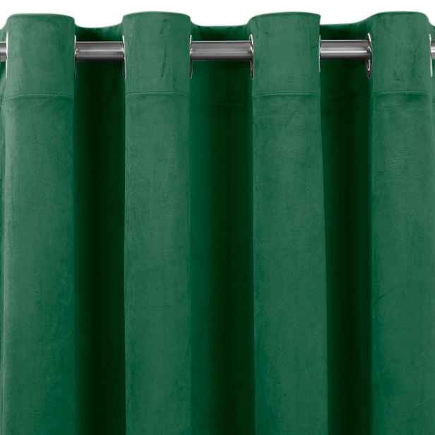 Filumi Závěs Homede Vila s průchodkami zelený/stříbrný, velikost 265x175