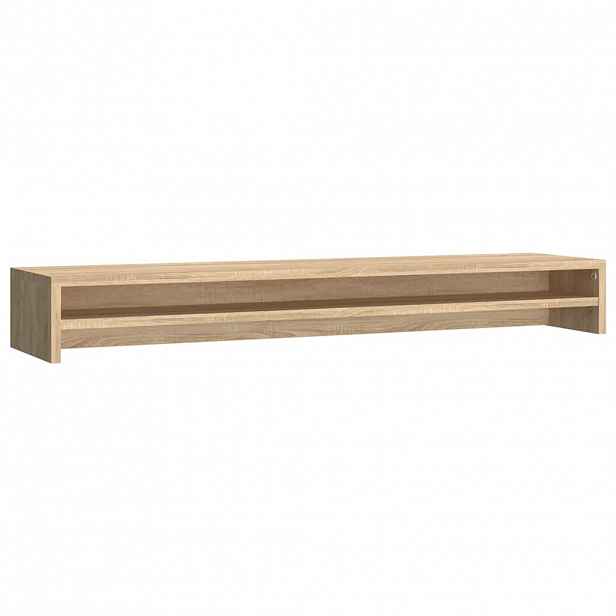 vidaXL Stojan na monitor dub sonoma 100 x 24 x 13 cm kompozitní dřevo