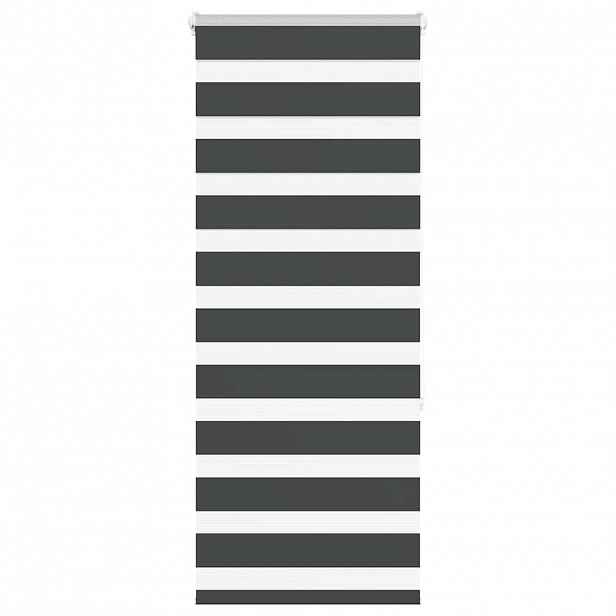 vidaXL Zebra roleta černá 55x150 cm šířka látky 50,9 cm polyester