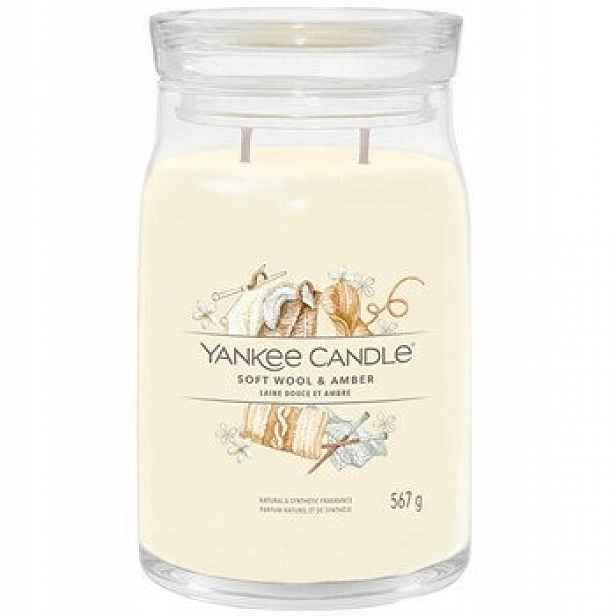 Yankee Candle Svíčka Signature Soft Wool & Amber (měkká vlna a jantar)