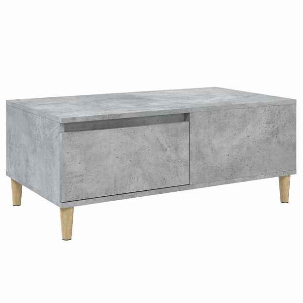 vidaXL Konferenční stolek betonově šedý 90x50x36,5 cm kompozitní dřevo