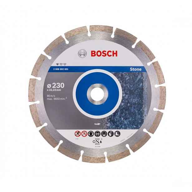 Bosch - Diamantový řezný kotouč na kámen 230x22,23 mm 2608602601