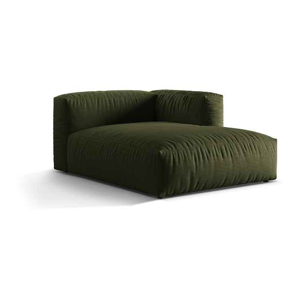 Zelený modul pohovky (pravý roh) Martina – Micadoni Home