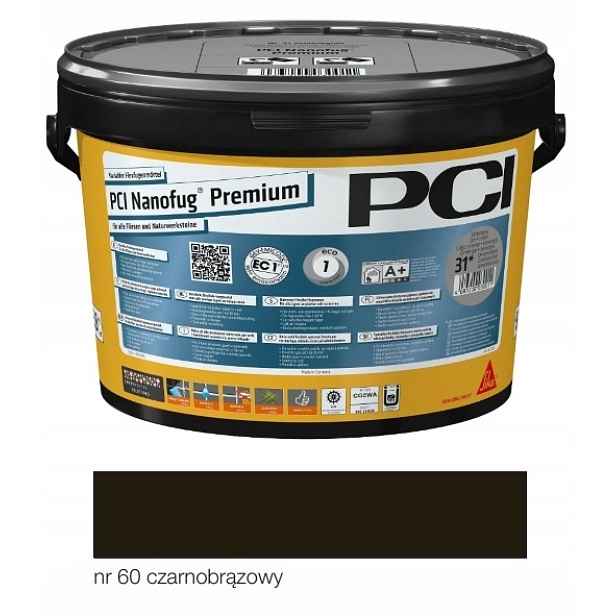 Pci Nanofug Premium 5 kg – černohnědá spárovací hmota č.