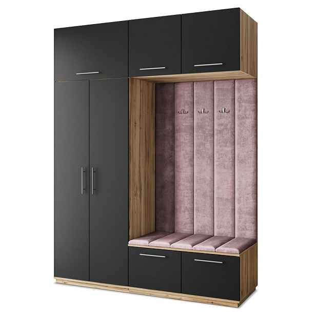MASSENO MODERNÍ PŘEDSÍŇOVÁ SESTAVA REMA, 180/240/60 cm, dub Wotan
