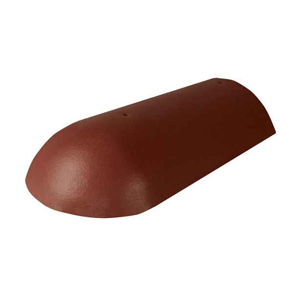 Hřebenáč koncový Bramac Protector Plus s vrutem červenohnědá
