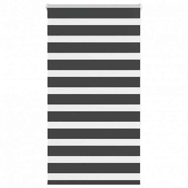 vidaXL Zebra roleta černá 70x150 cm šířka látky 65,9 cm polyester
