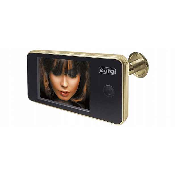 Videorekordér na dveře Eura VDP-01C1 3,2'' LCD Zlatý Moderní Kukátko