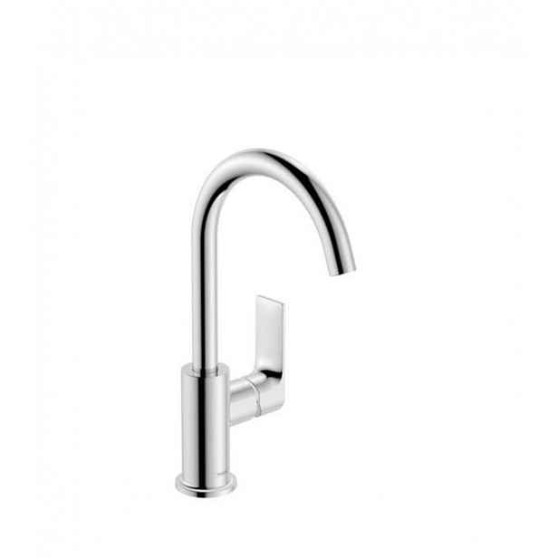Vysoká umyvadlová baterie Hansgrohe Rebris E s výpustí chrom 72576000