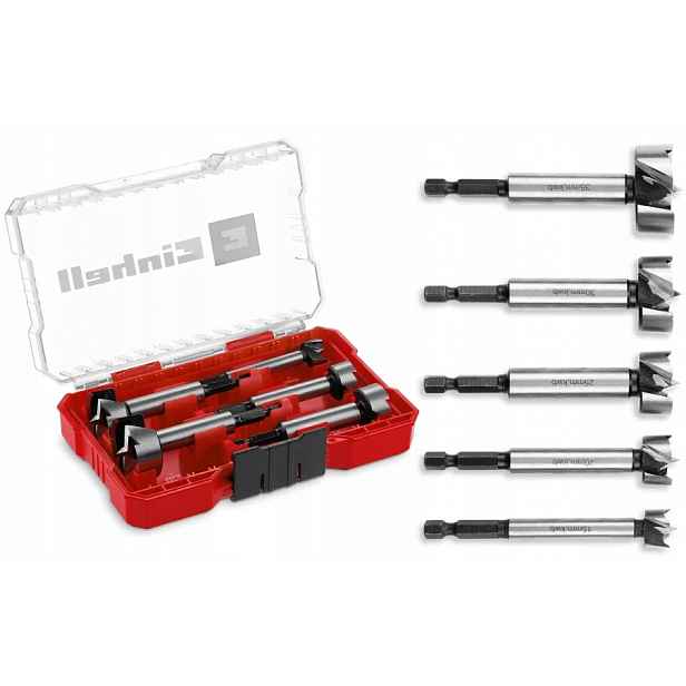 Einhell Sada Forstnerových Vrtáků 5 Ks M-case Einhell 49706003