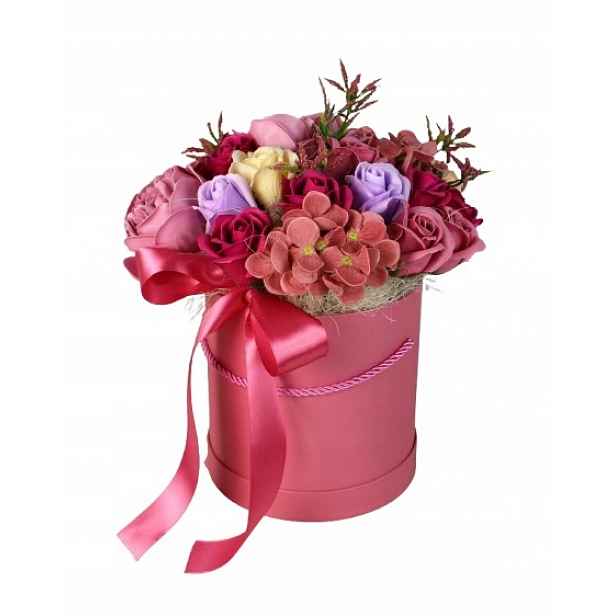 Flower Box Mýdlové Květiny Dárek K Narozeninám Osmnáctka Jmenný Dárek