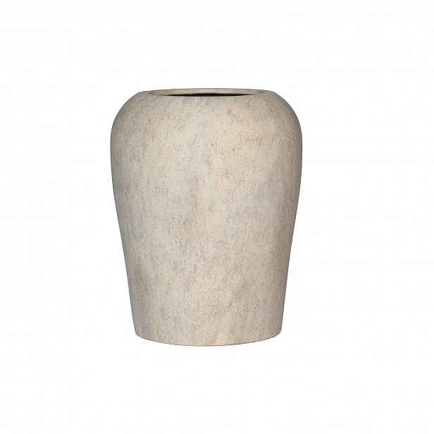 Květináč Lena, béžový travertin, více velkostí - Pottery Pots Velikost: M - ⌀ 53, v. 68 cm