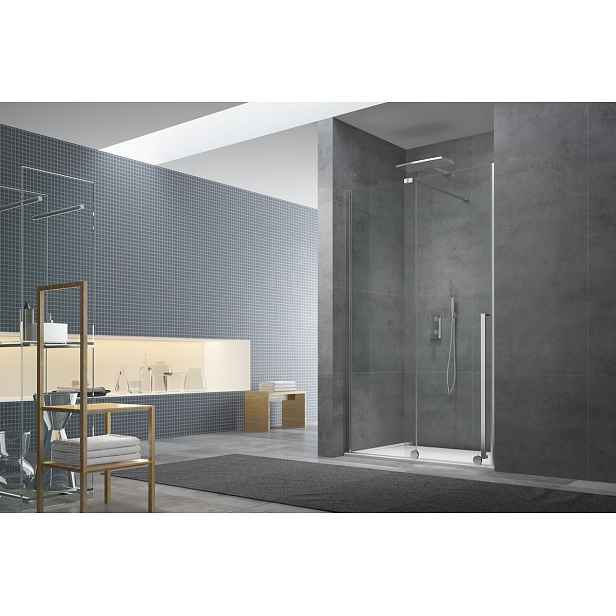 Sprchová zástěna walk-in Walk-In / Dveře 110 cm Swiss Aqua Technologies Walk-in Xmotion SATBWIXM110NIKA