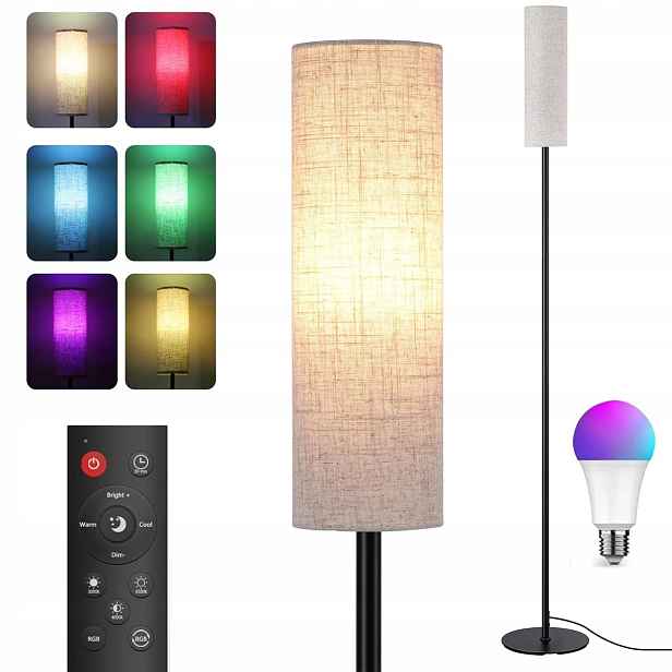 Stojací Lampa, Moderní Stínidlo, Hotel, Salón, Spaní, E27, Led, 172 CM