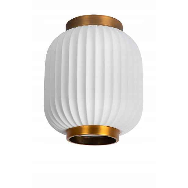 Stropní svítidlo z porcelánu, zlatá, bílá, glamour, ozdobná do ložnice Lucide
