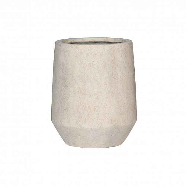 Květináč Harith High, béžový travertin, více velkostí - Pottery Pots Velikost: XS - ⌀ 28, v. 33 cm