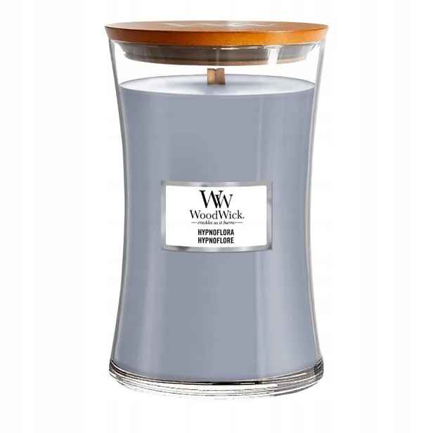 WoodWick Sójová vonná svíčka Hypnoflora Velká 610 g Dřevěný knot