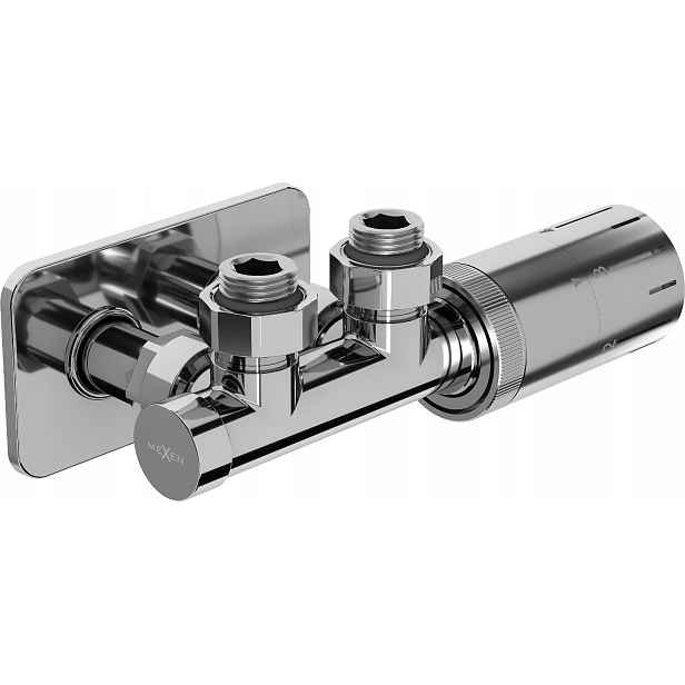 Mexen G05 Termostatická Rohová Sada S Krytkou S Duplex DN50 Chrom