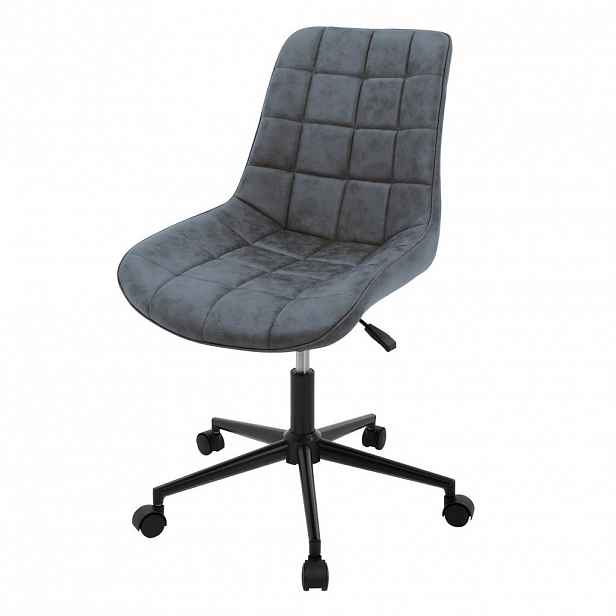 ML-DESIGN KANCELÁŘSKÁ ŽIDLE z umělé kůže v antracitové barvě