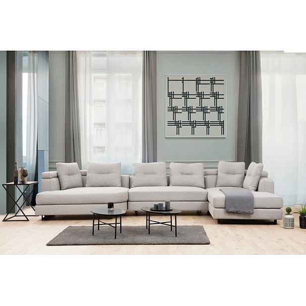 Rohová sedací souprava Padova Corner -2 - Light Grey